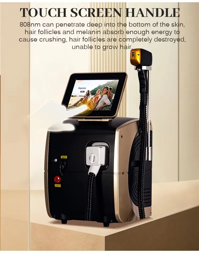 4 Wavelength 755/808/940/1064nm Diode Laser Hair Removal/500w-1600w Diode Laser Beauty Machine/Skin Rejuvenation 1200w 1000w