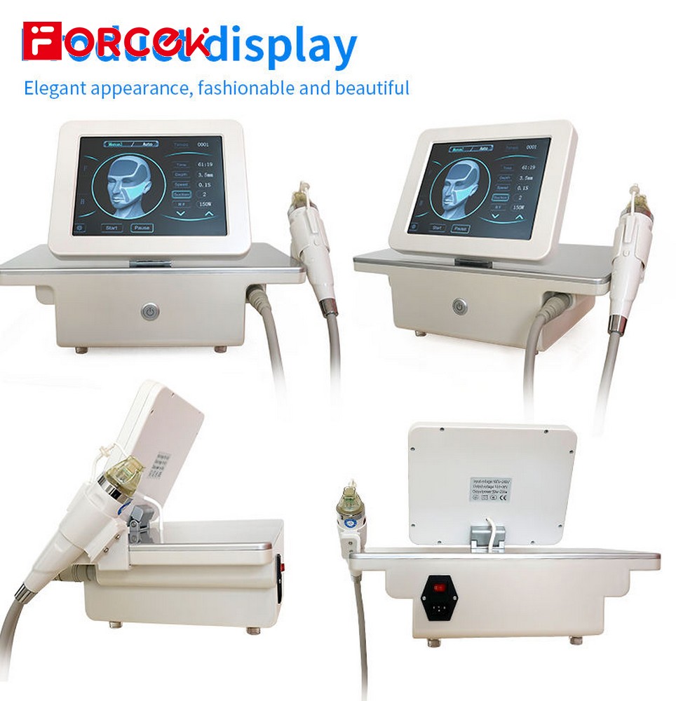 Desktop 2 in 1 Fractional RF Micro-needle+Cold Hammer Beauty Machine For Skin Tightening Rejuvenation Acne Scar Stretch Marks Removal