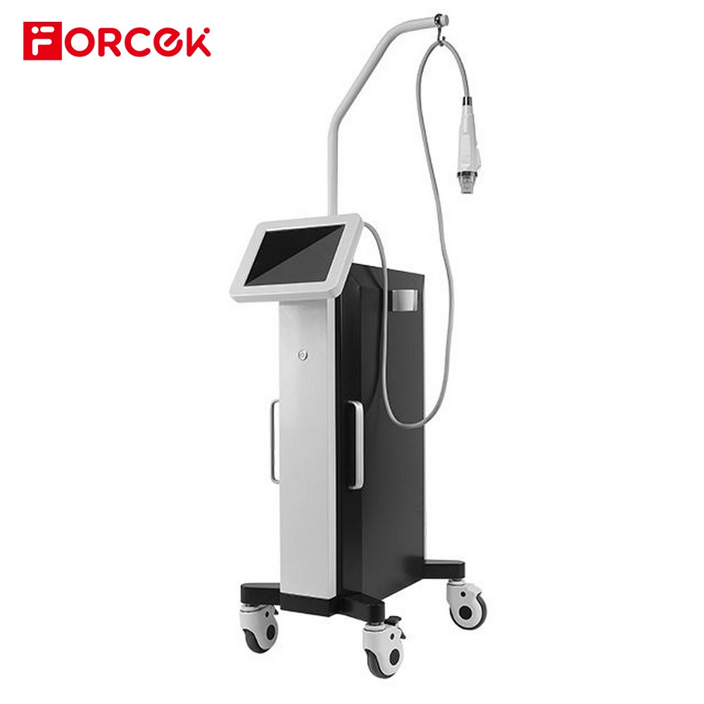 Professional Standing RF Fractional Microneedle Machine For Skin Rejuvenation Remove Frecklee