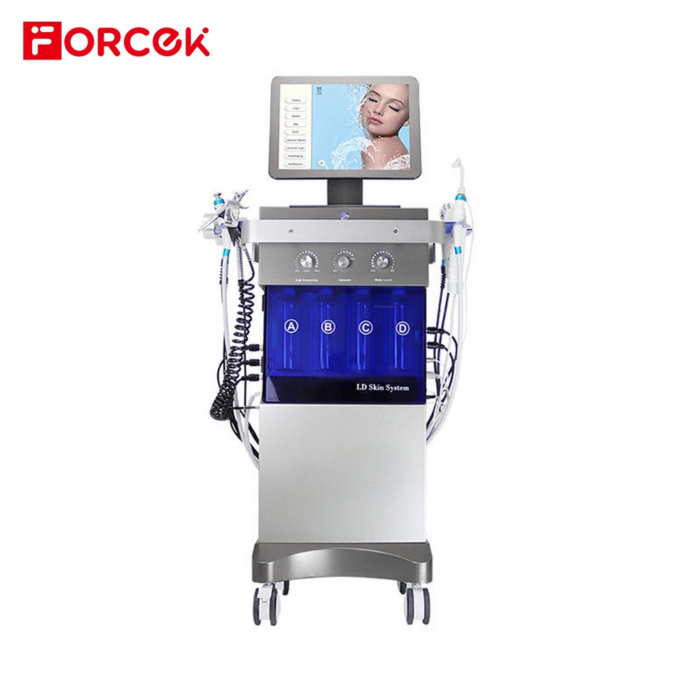 300W 14 In 1 Oxygen Jet Peel Hydro Microdermabrasion Skin Care Facial Machine