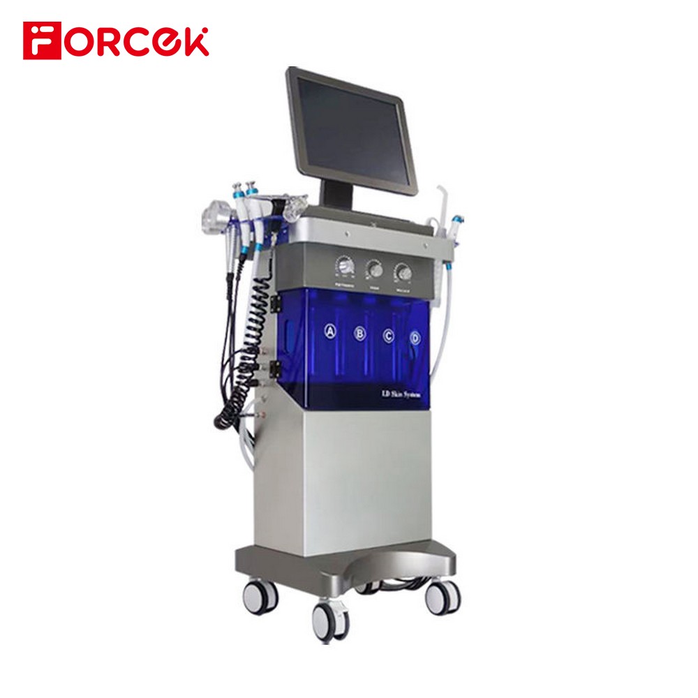 300W 14 In 1 Oxygen Jet Peel Hydro Microdermabrasion Skin Care Facial Machine