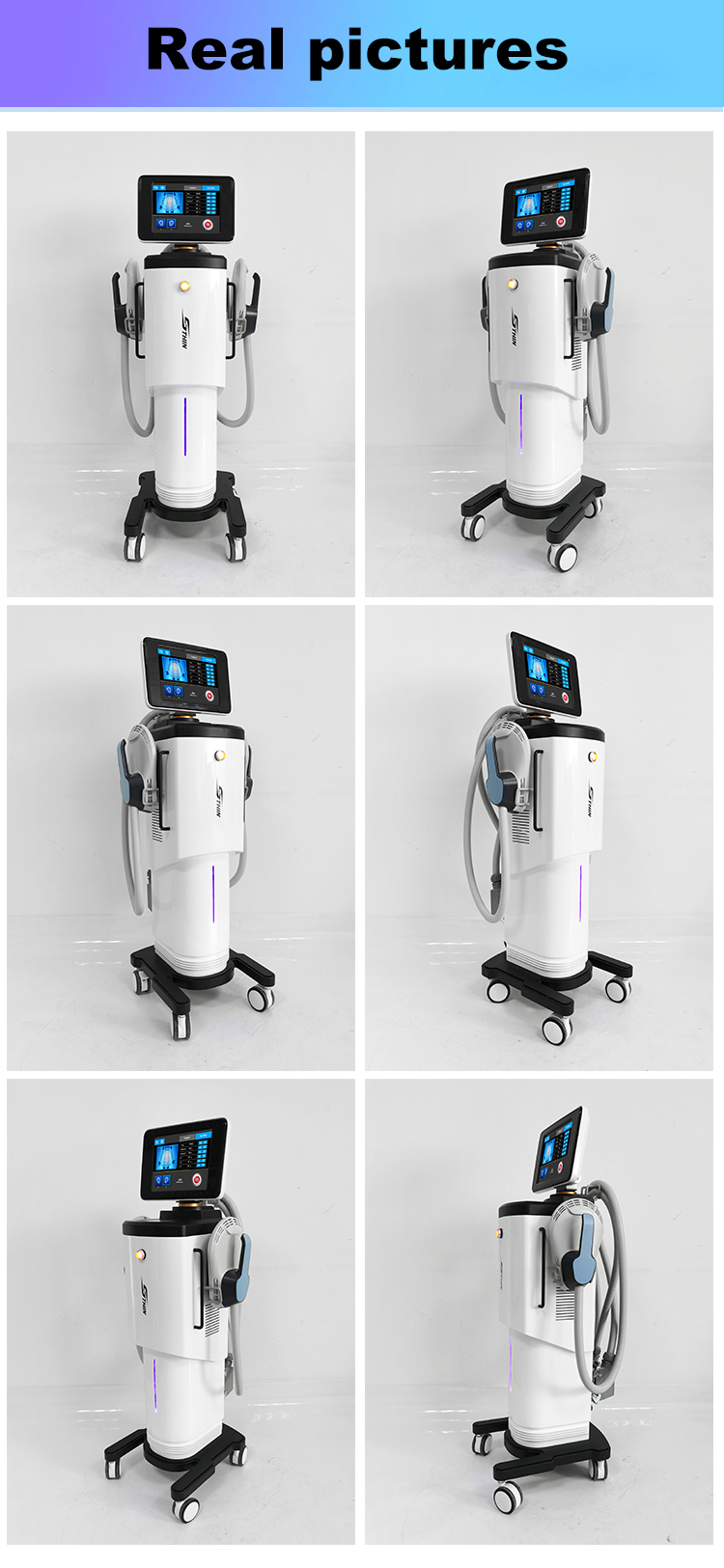 EMS Sculpting Machine 2 handles Ems body vacuum cavitation 2 Handle EMS Sculpt Fat Burning abs Electromagnetic Muscle