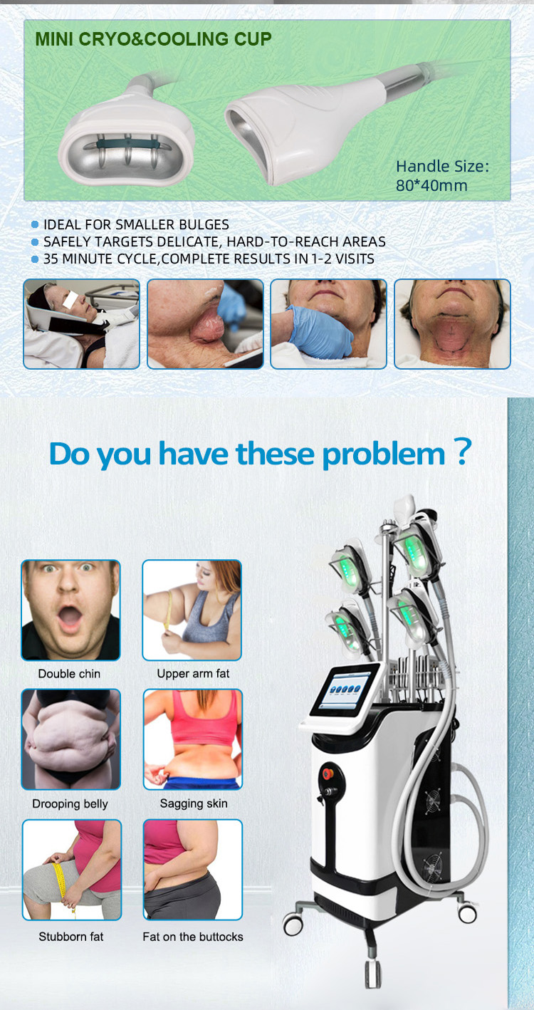 Cryolipolysis Machine Cryo Fatty Freezing Cold Vacuum Fat Freezing Machine Double Chin Removal 360 Cryolipolysis Machine