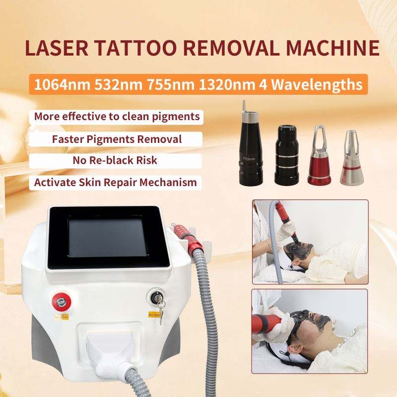 Professional 532nm 1064nm 1320nm Lazer Tattoo Removal Carbon Peeling Picosecond Tattoo Removal Machine