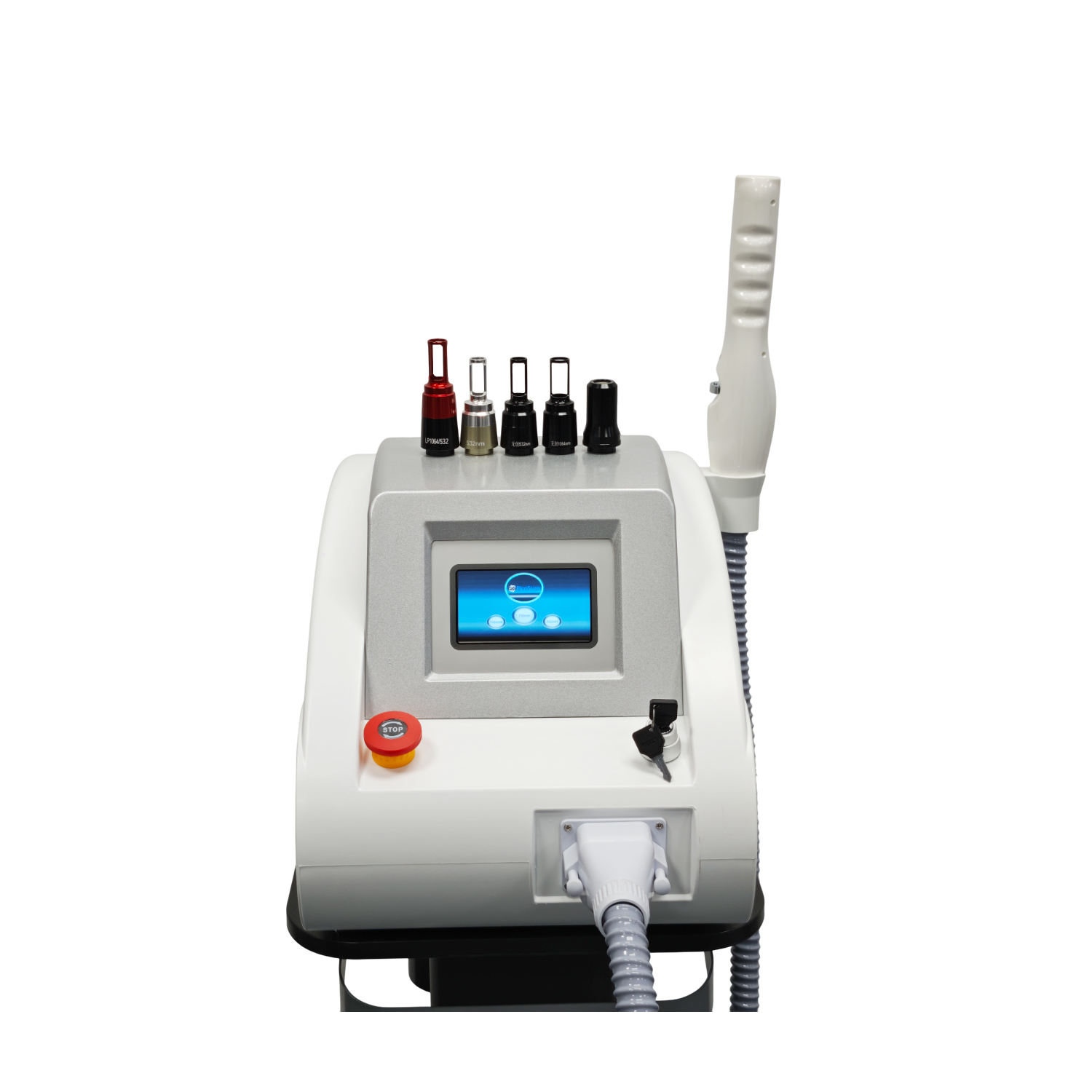 2025 New Q Switch Nd Yag Picosecond Eyebrow Washing Tattoo Removal Skin Rejuvenation Laser Device with 5 Non-Invasive Probes