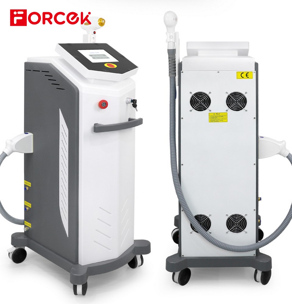 2 In 1 Function 808nm Hair Removal Laser/ 1064nm 532nm 1320nm Q Switch pico Laser Tattoo Remover