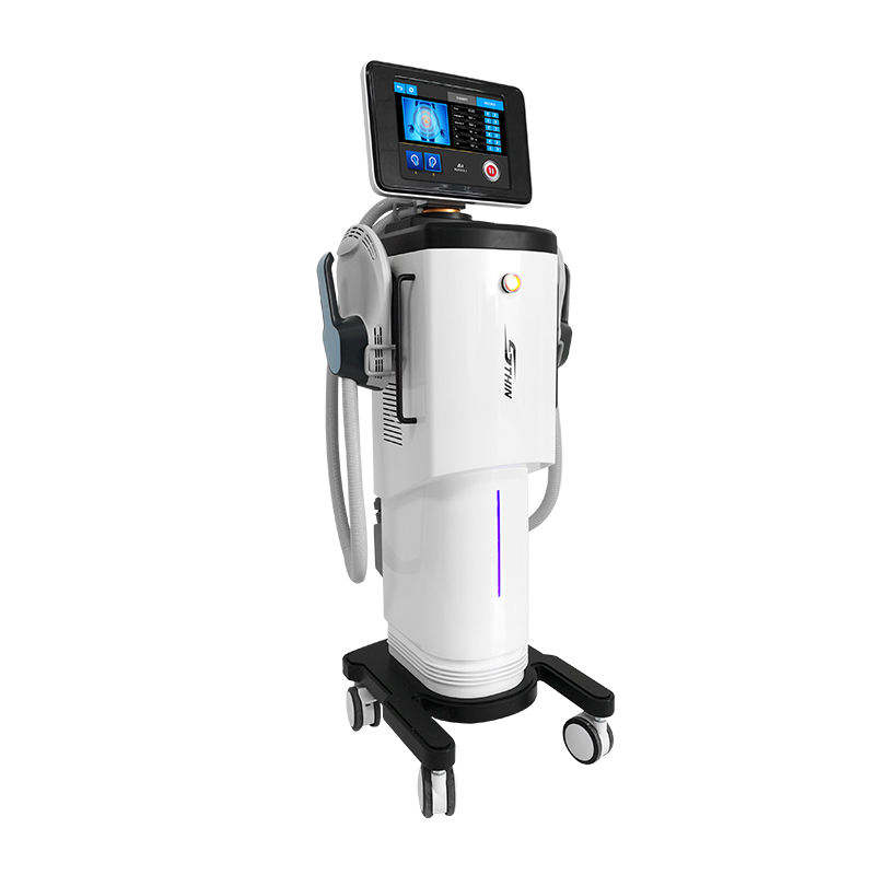 EMS Sculpting Machine 2 handles Ems body vacuum cavitation 2 Handle EMS Sculpt Fat Burning abs Electromagnetic Muscle