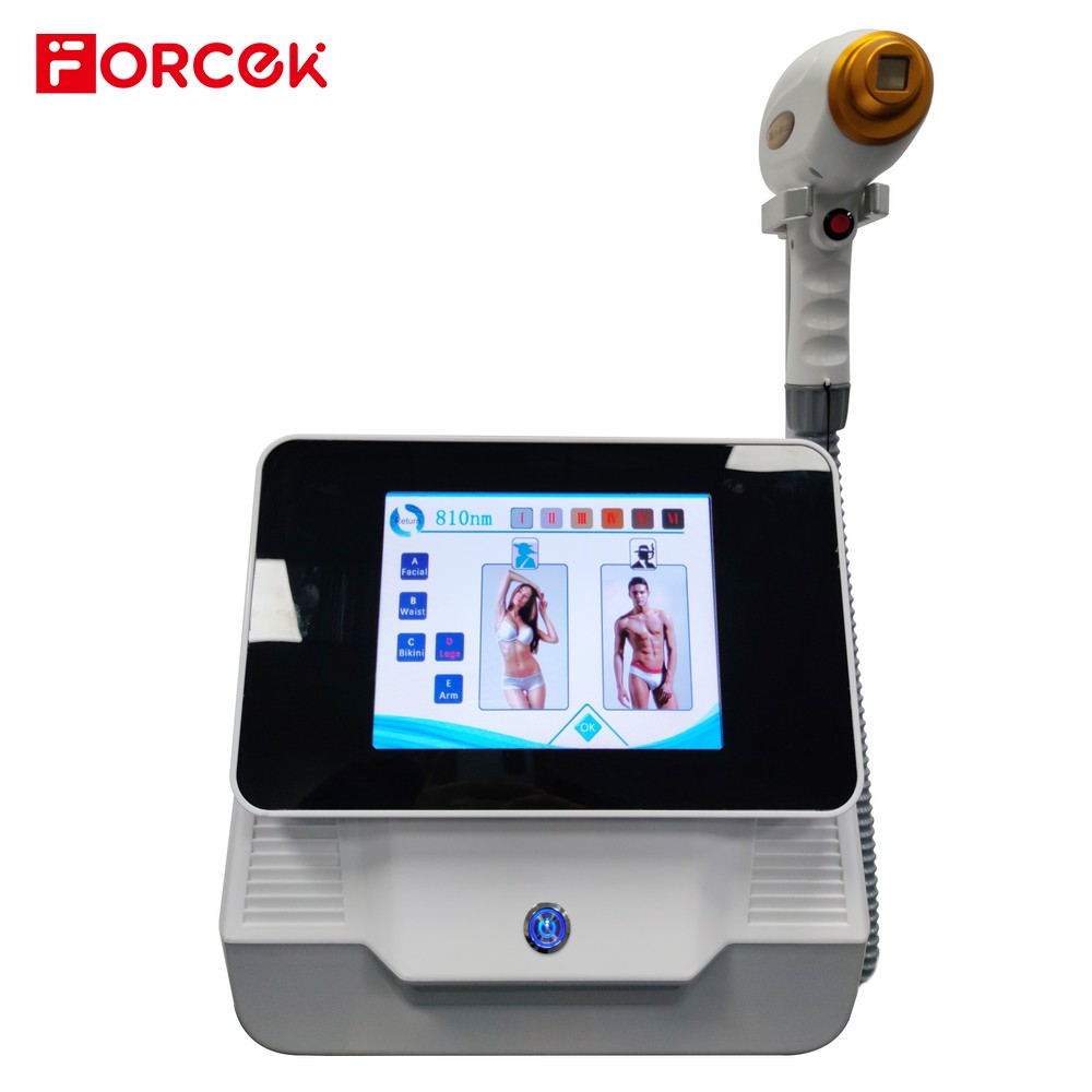 White 1200W Portable mini model diode 808 laser hair removal device