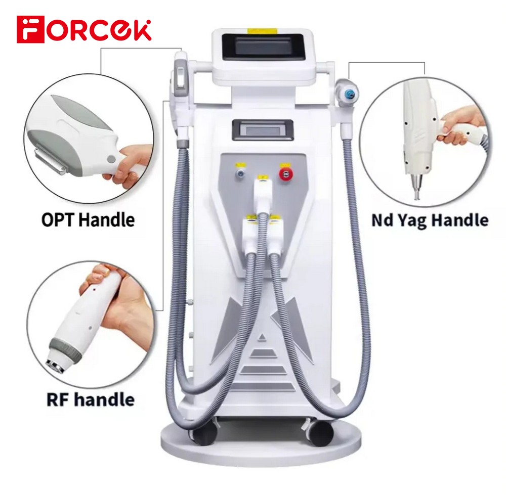 3 in 1 Elight IPL OPT RF ND Yag Laser Tattoo Removal Hair Removal Machine