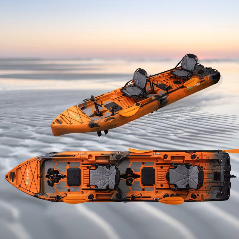 2-Person 3-Modular Waterproof Paddle Drive Kayak Fishing and Outdoor Sports Top Boating Surfing and Tourist Design