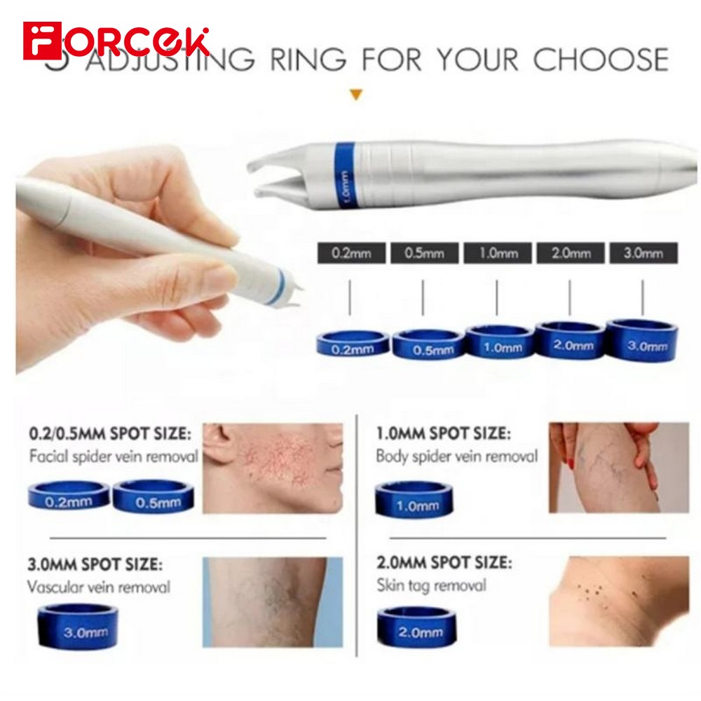 5-in-1 Portable 980nm Diode Laser Spider Vein Removal Machine Vascular Spider Blood Vessels Removal 980nm Laser Machine