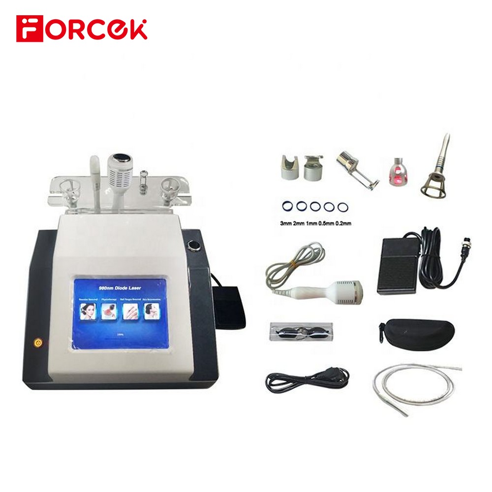 5-in-1 Portable 980nm Diode Laser Spider Vein Removal Machine Vascular Spider Blood Vessels Removal 980nm Laser Machine