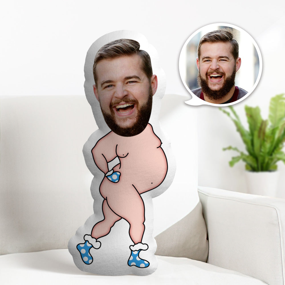 Custom Pillow Sexy Funny Man Face Pillow Personalized Photo Minime Pillow - 