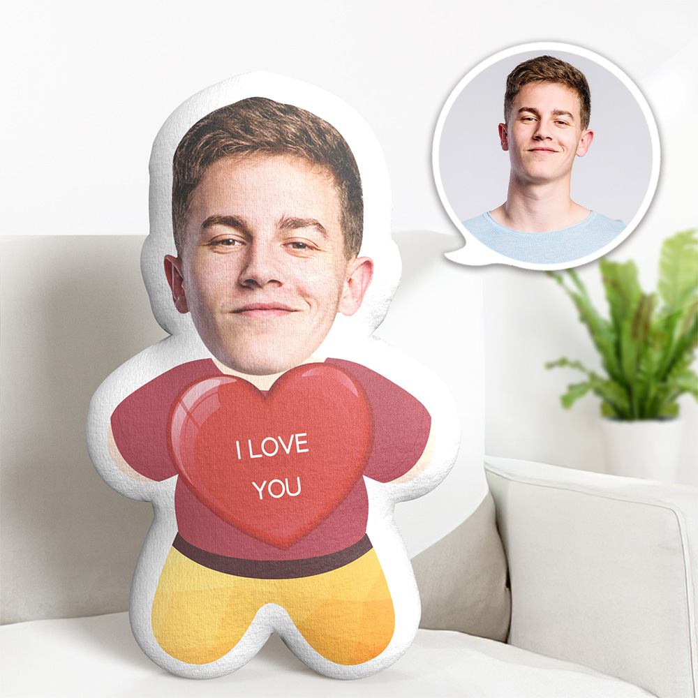 Custom Valentine's Day Minime Photo Throw Pillow Personalized Funny Pillow Gifts