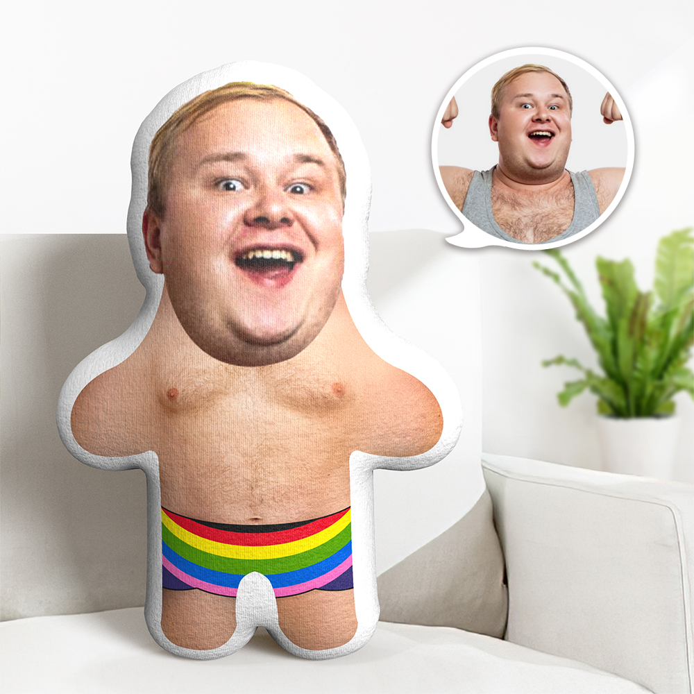 Custom Minime Throw Pillow Rubber Ring Funny Pillow Personalized Photo Minime Pillow - 