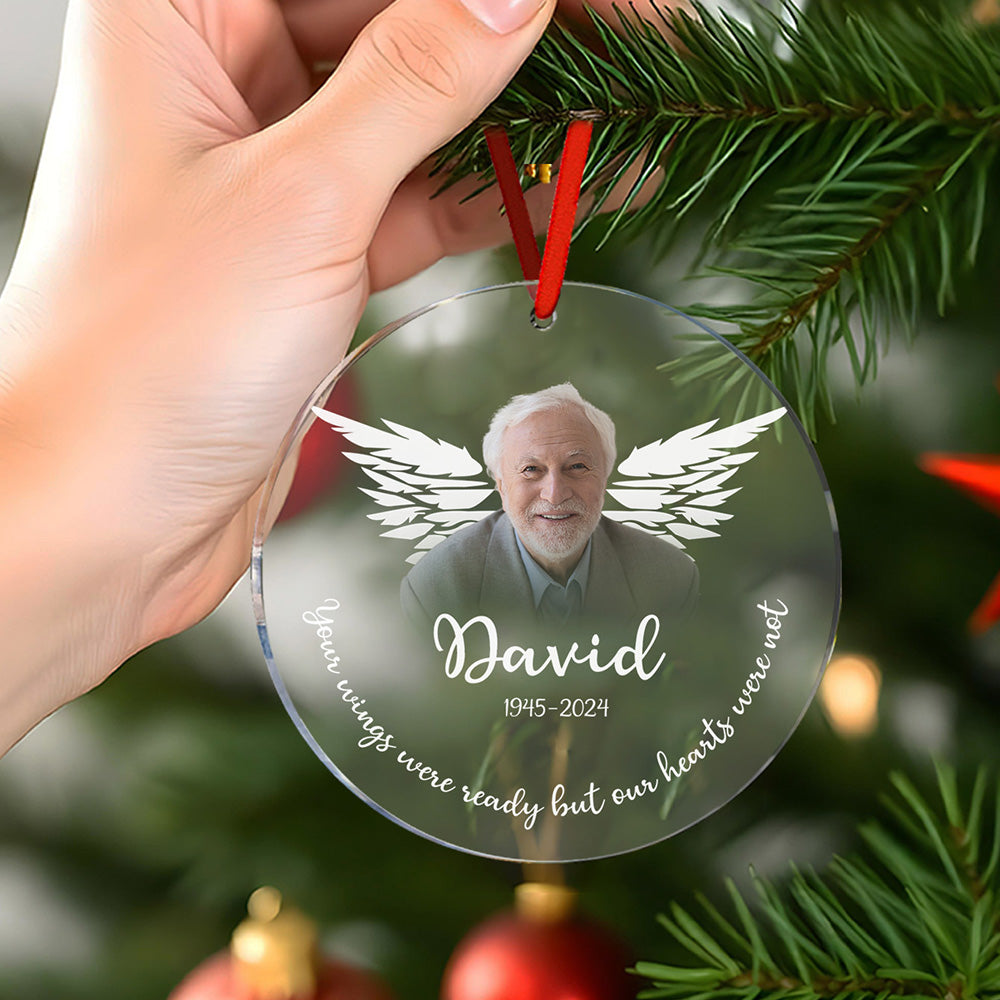 Personalized Memorial Photo Christmas Ornament Christmas Gifts for Family - 