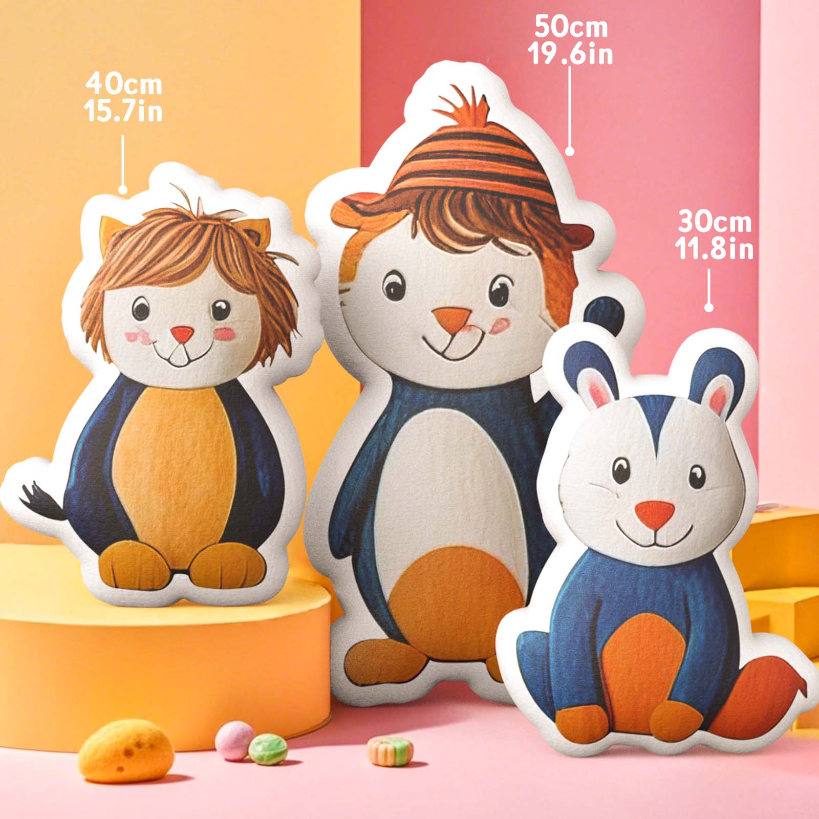 Custom Kids' Drawing Sound Plush - Personalized Hand-Drawn Recording Shaped Doll