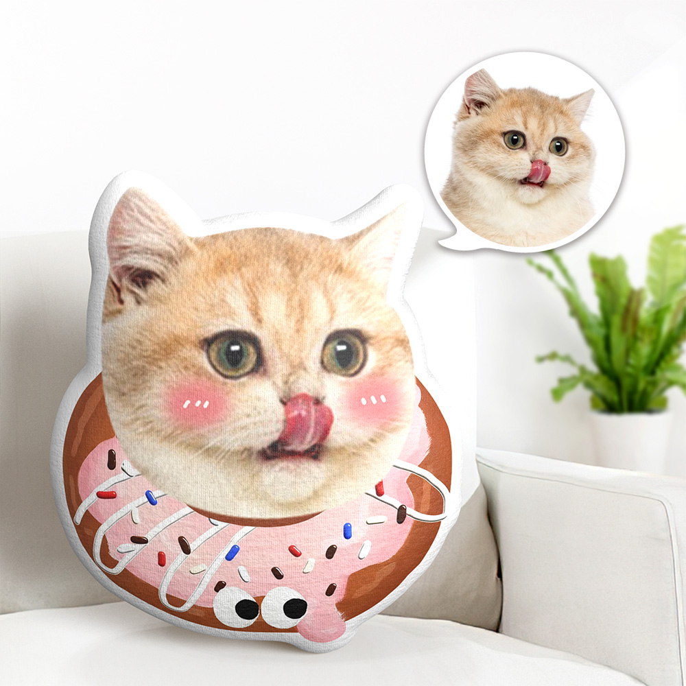 Personalized  Sweet Donut Plush Pillow - Cuddle Up with a Soft & Sugary Snuggle Buddy - 