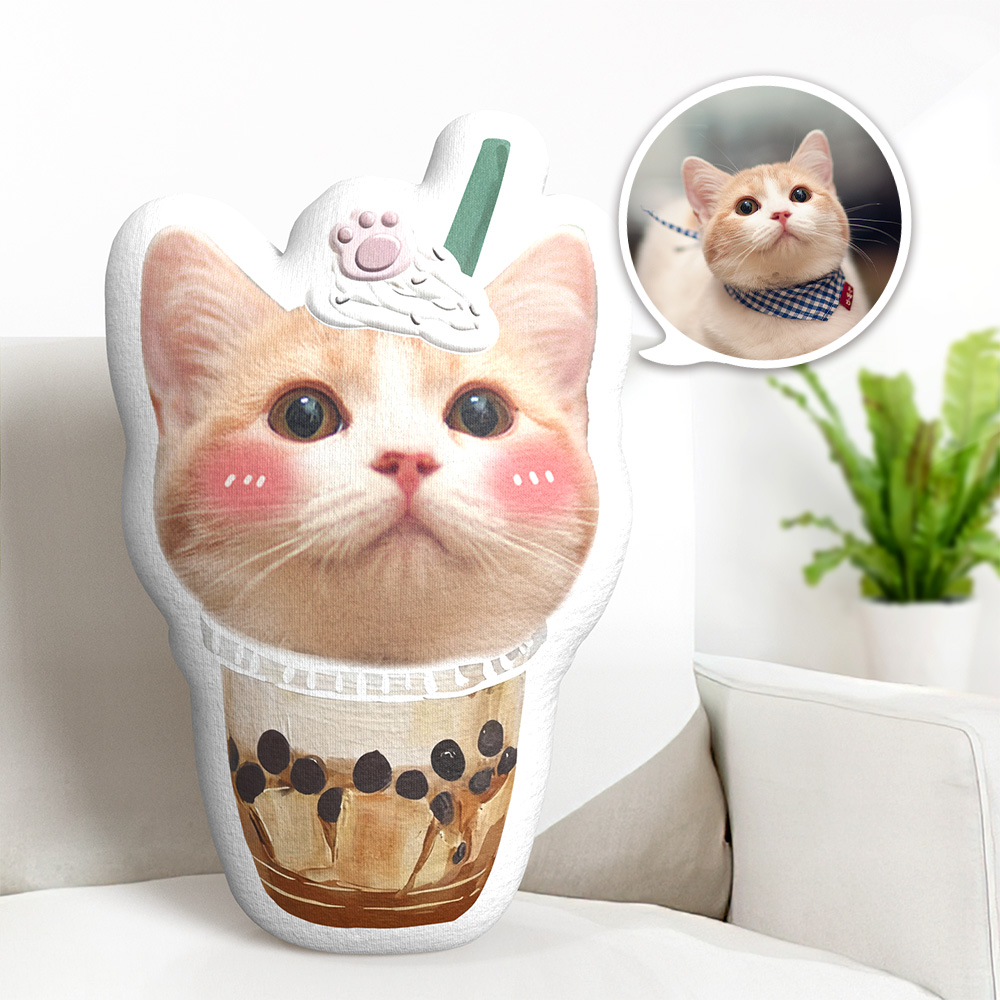 Personalized Boba Milk Tea Hug Pillow - The Coziest & Most Adorable Drinkable Friend - 
