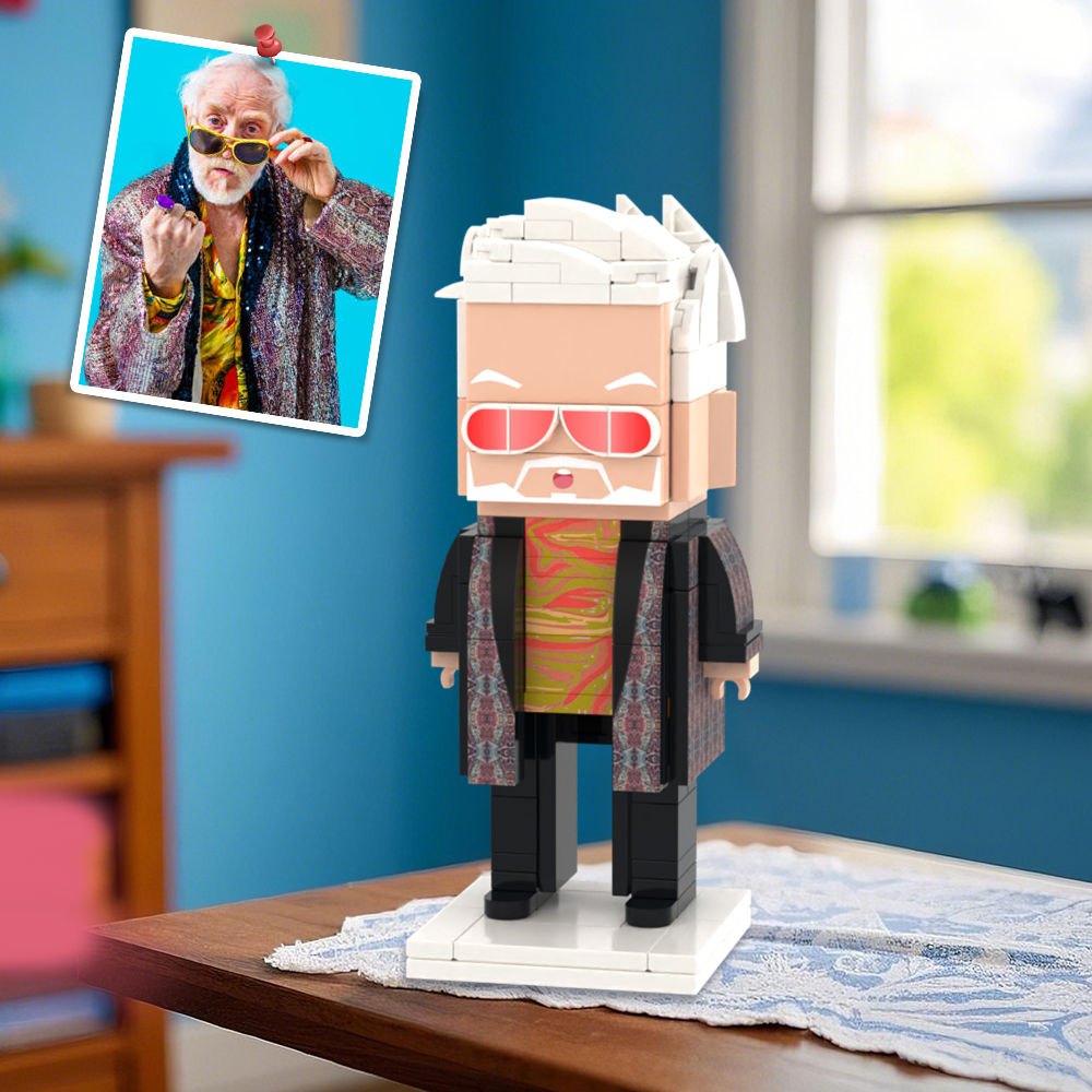 Custom Brick Figures for Dad Personalized Full Body 1 Person Father's Day Keepsake - 