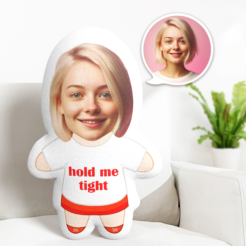 Custom Pillow Face Body Pillow Hold Me Tight Minime Pillow Personalized Doll Couple Gifts - 