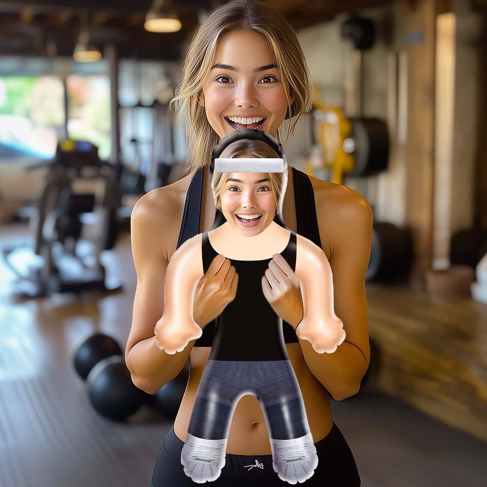 Personlized Sports Girl Air Minime Doll Funny Blow Up Sports Enthusiast Dolls Gifts - 