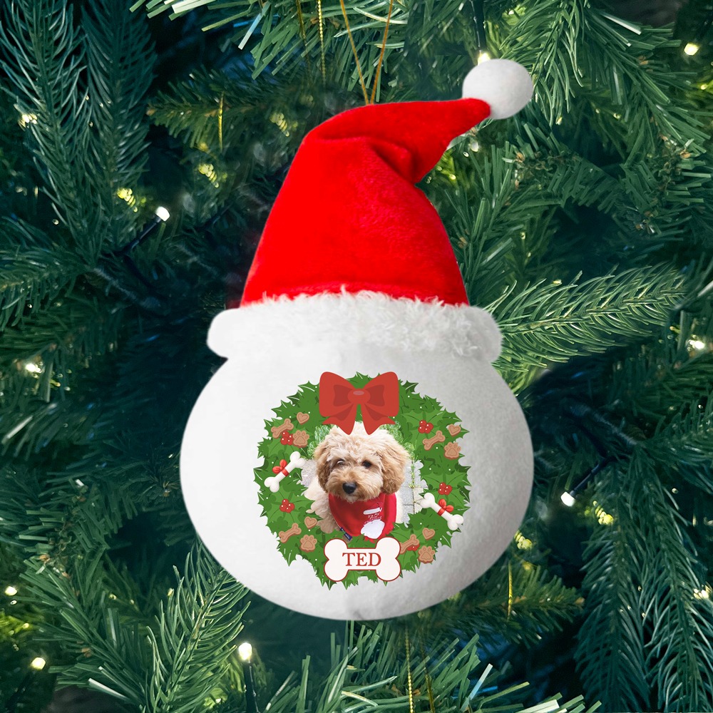 Your Dog- Personalised Fabric Christmas Ornament -