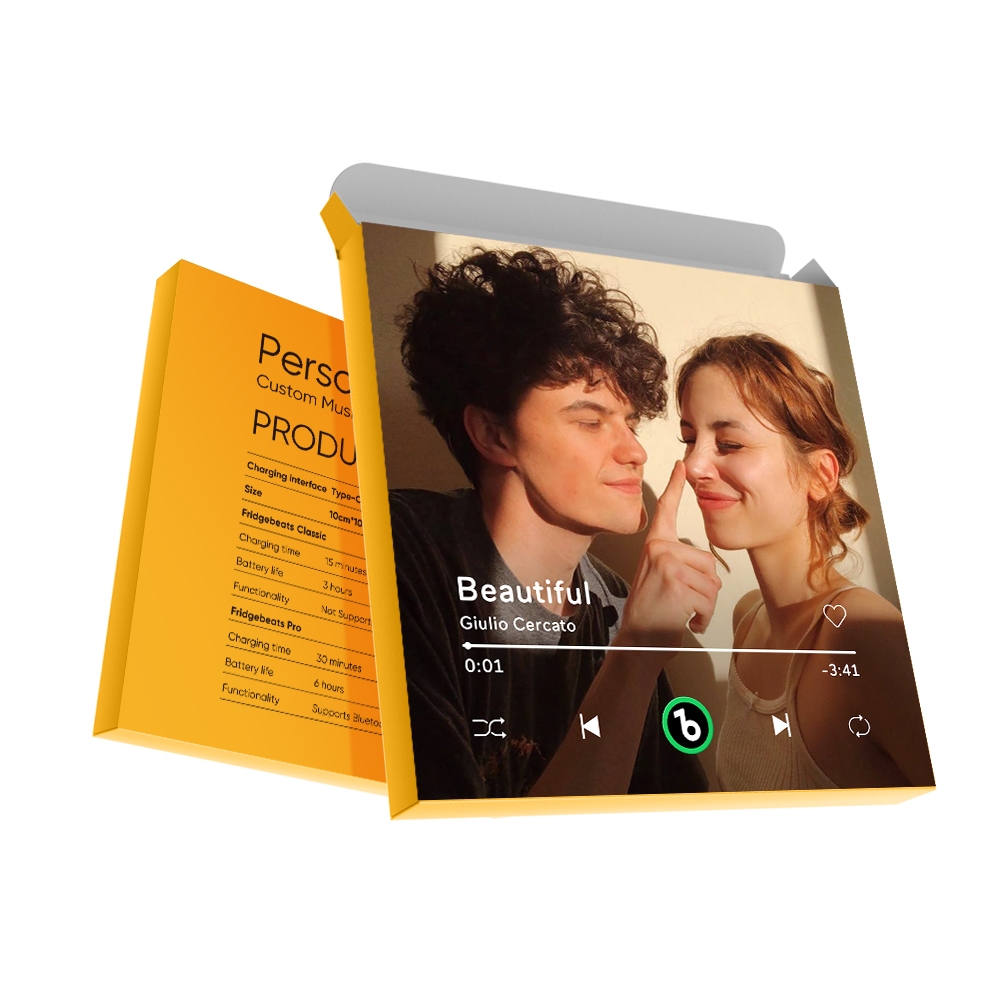 Customized Box With Your Photo - Yellow - 