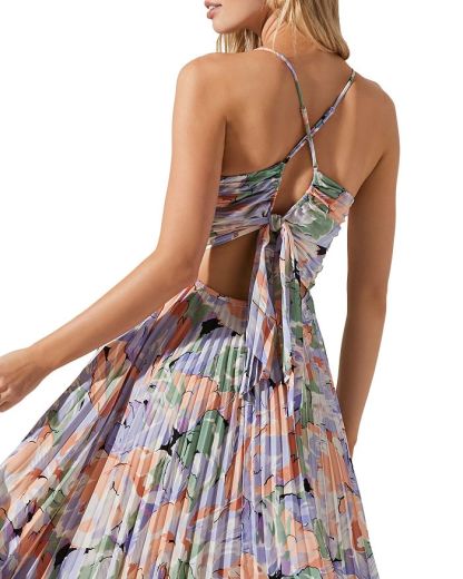 Blythe Floral Pleated Midi dress