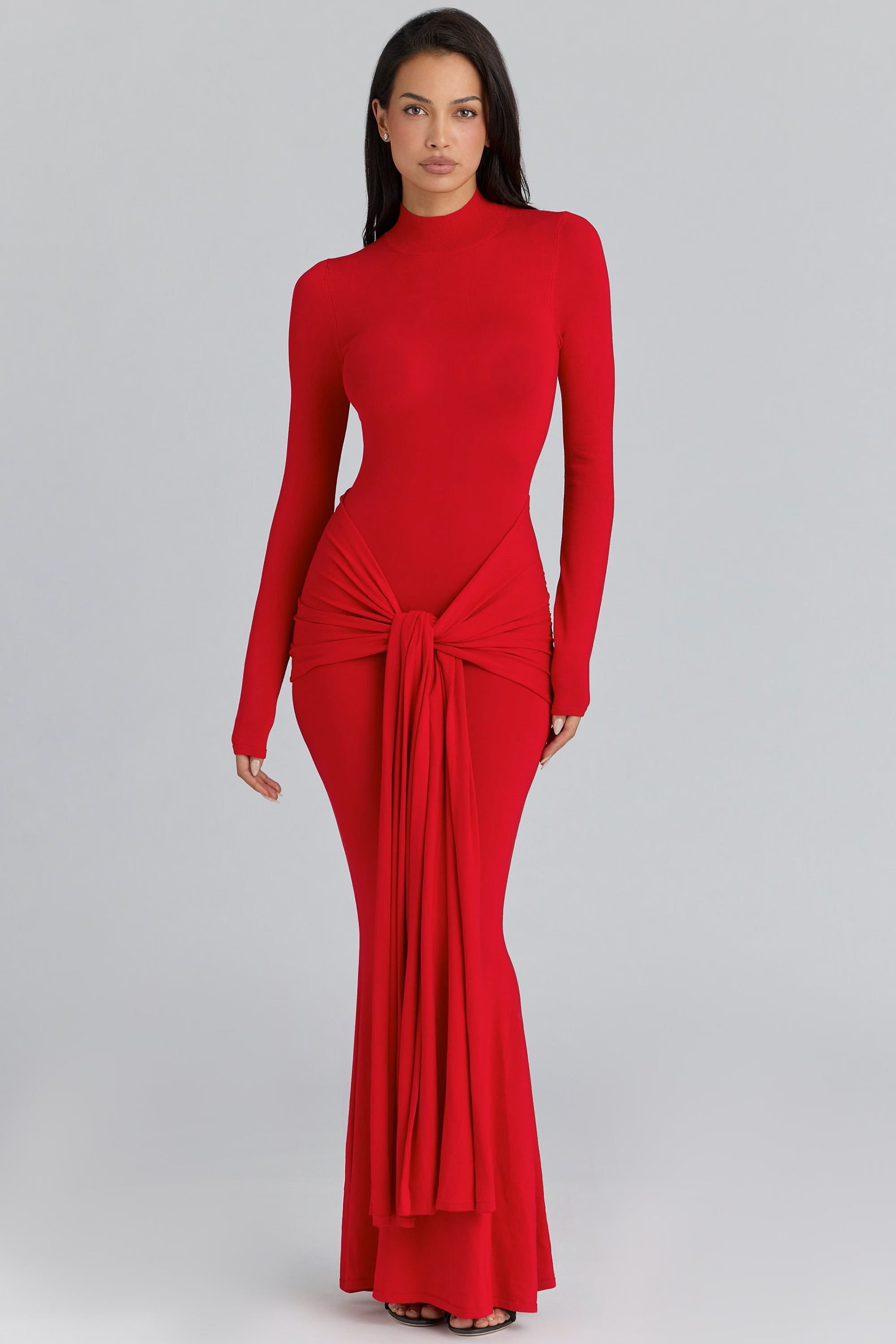Sexy Cinched Red Formal Gown