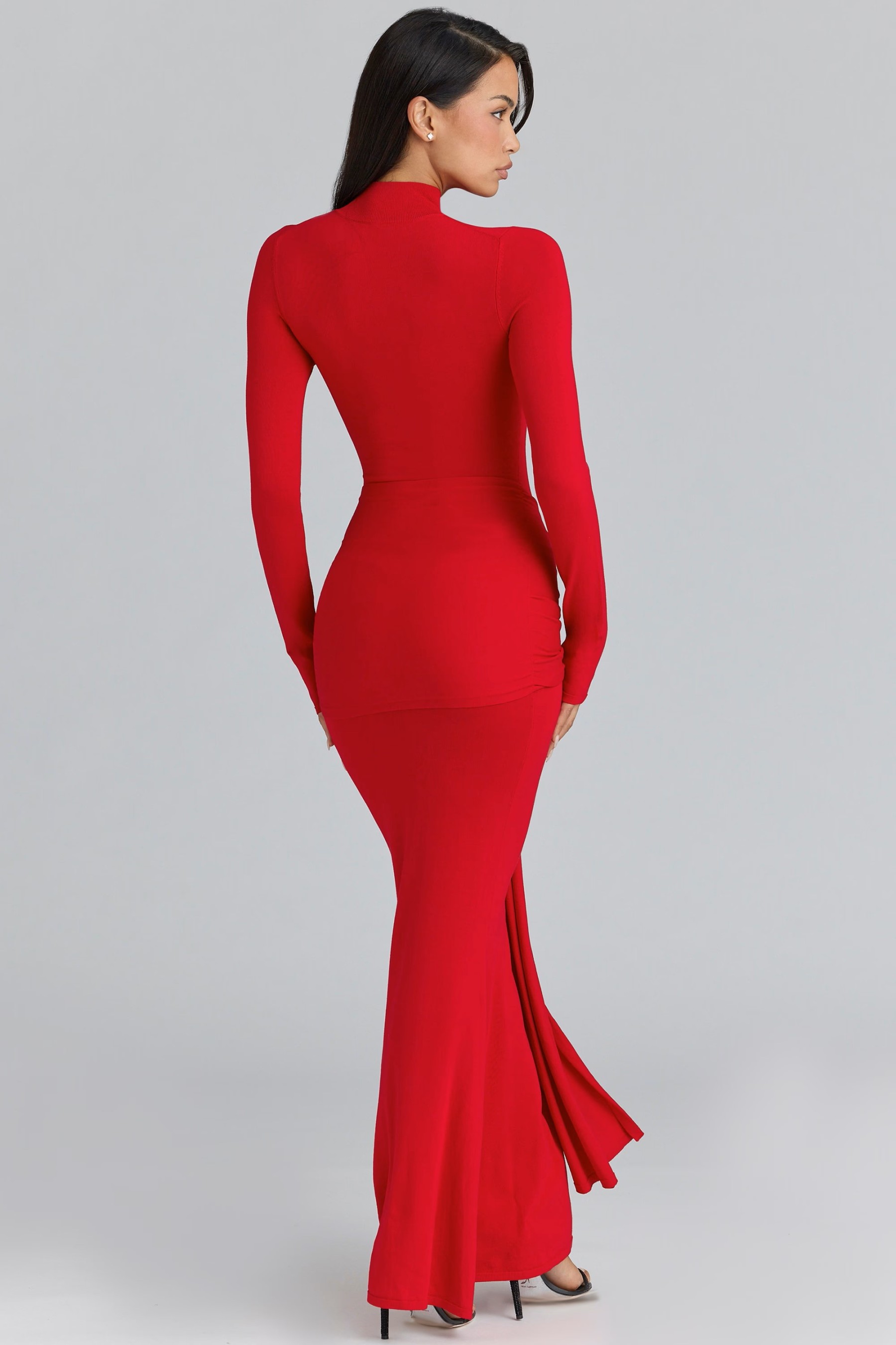 Sexy Cinched Red Formal Gown