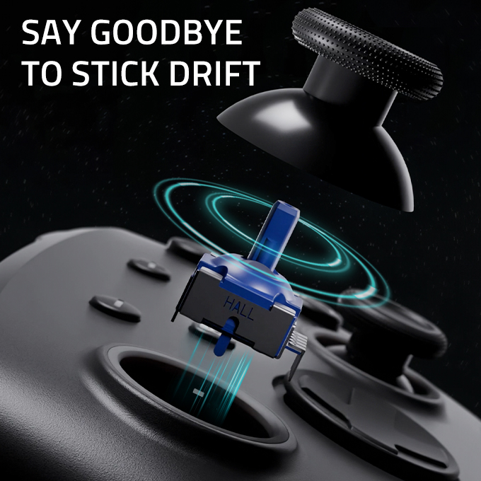 Hall effect joystick: say goodbye to sitck drift