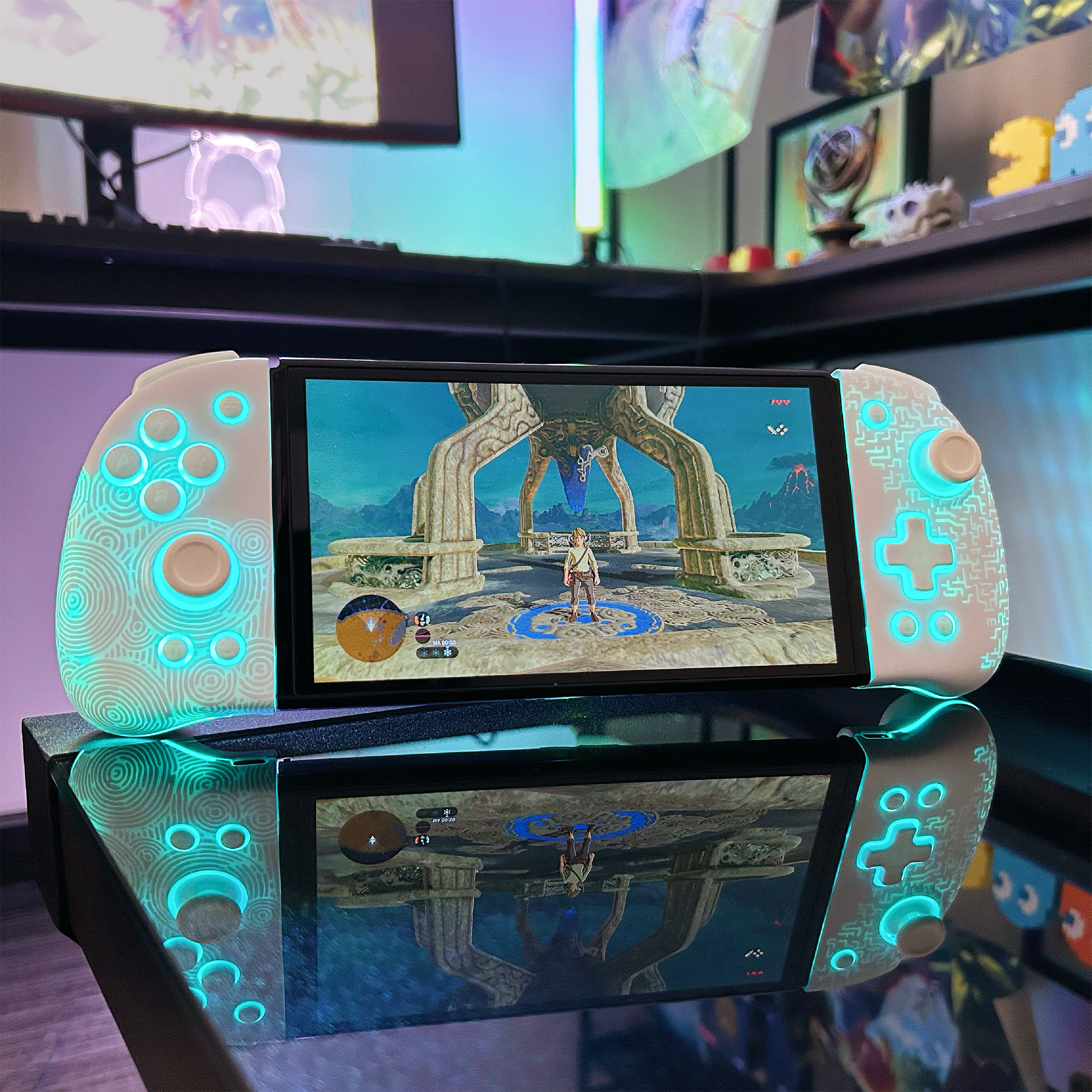 FUNLAB Luminous Wireless Joy-pad for Switch/Switch OLED - Zonaite White-FUNLAB