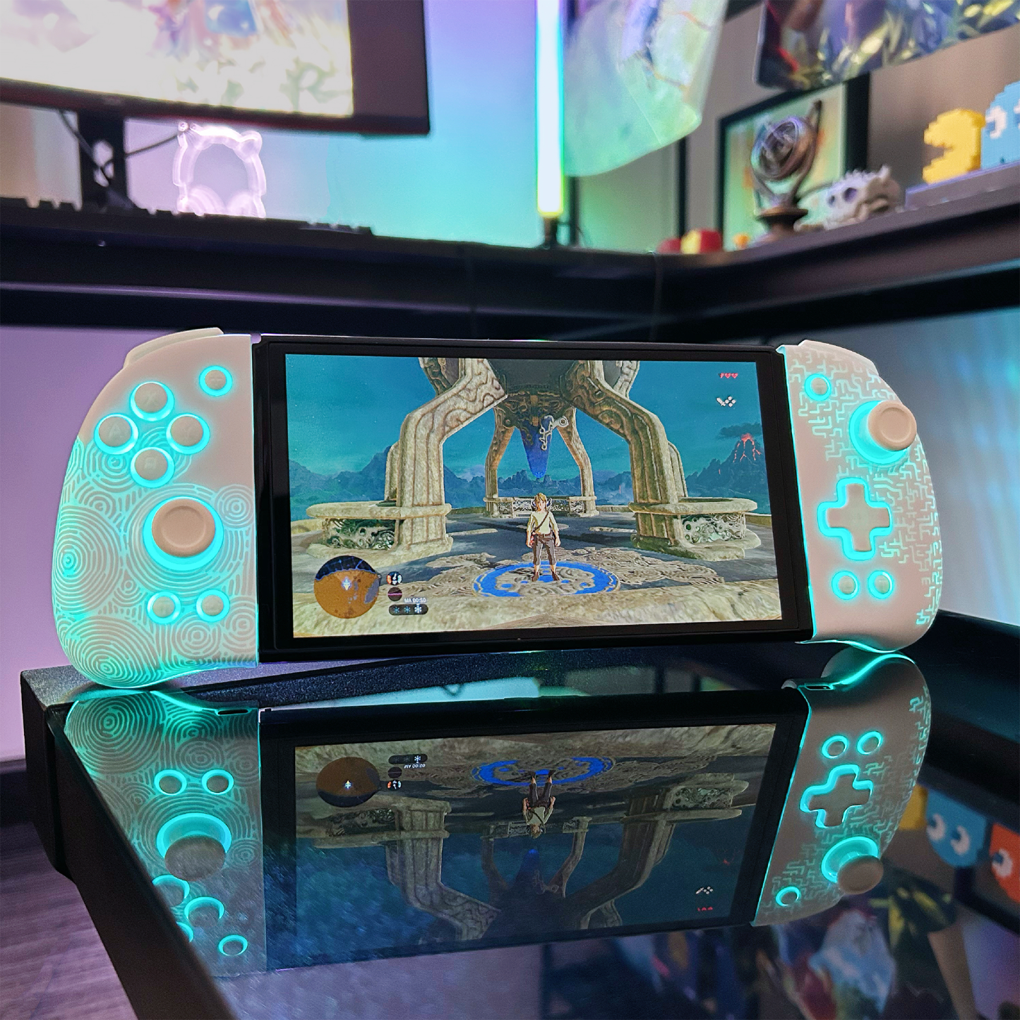 FUNLAB Luminous Wireless Joy-pad for Switch/Switch OLED - Zonaite White-FUNLAB