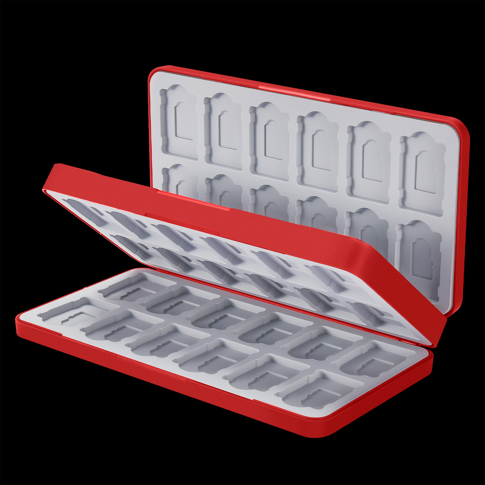 FUNLAB Switch Game Storage with 48 Card Slots - Red-FUNLAB