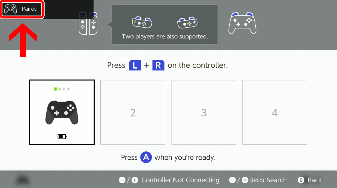 Connect Nintendo Switch controller