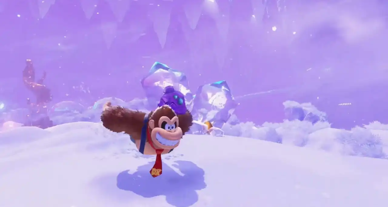 Donkey Kong running