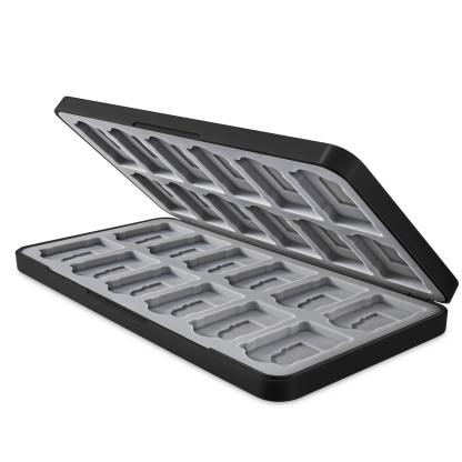 FUNLAB 24 Switch Game Cards Case - Gray Black