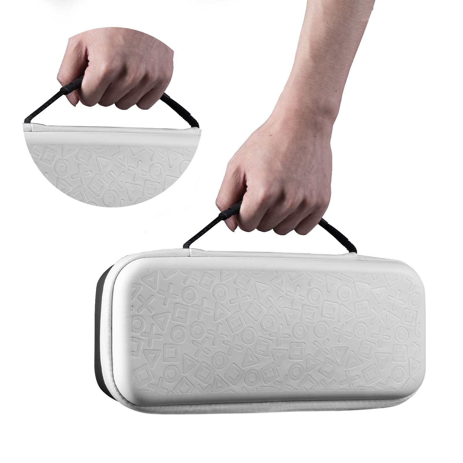 FUNLAB Games Guardian Playstation5 Portal Carrying Case - White-FUNLAB