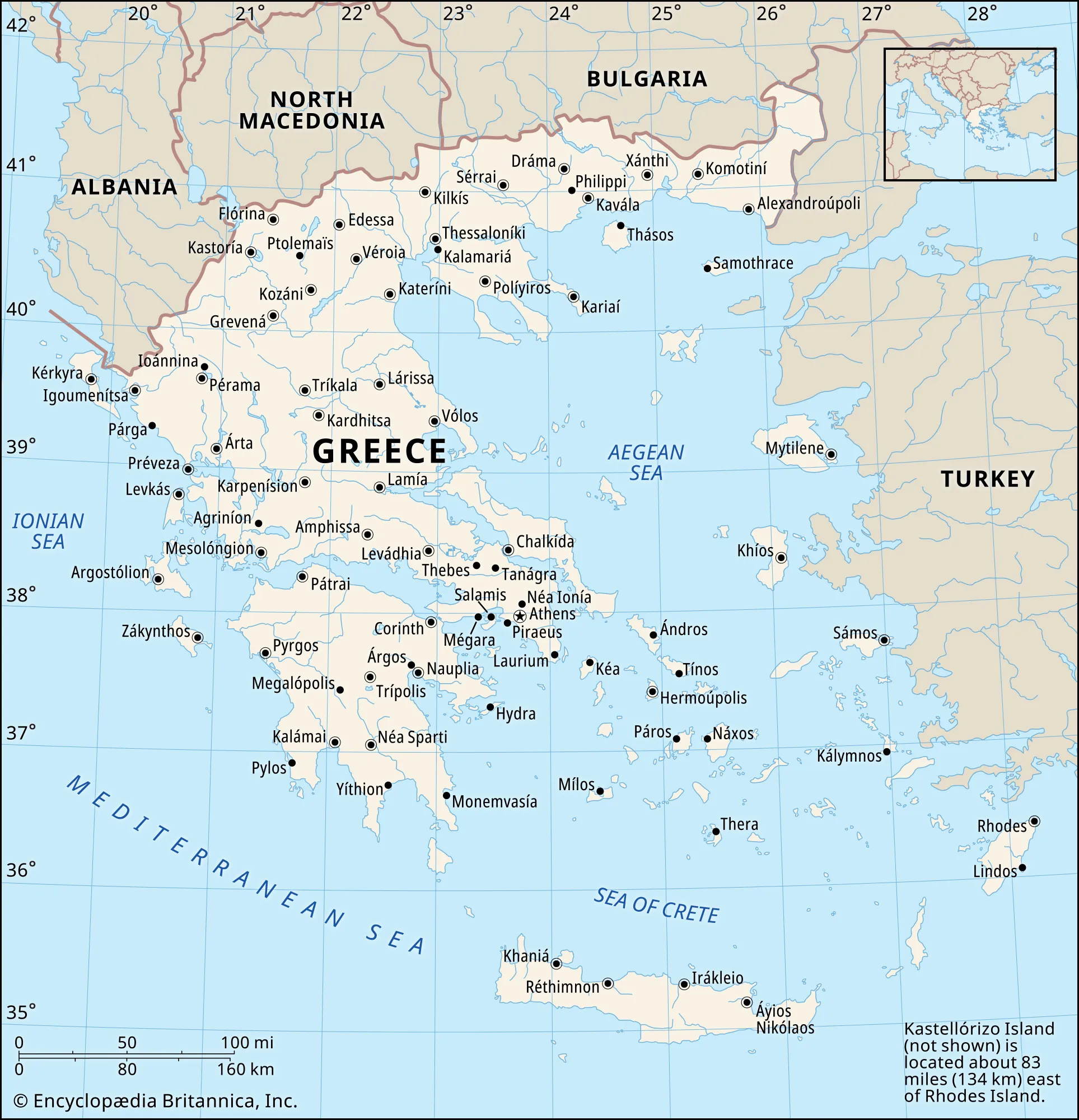 Greece map