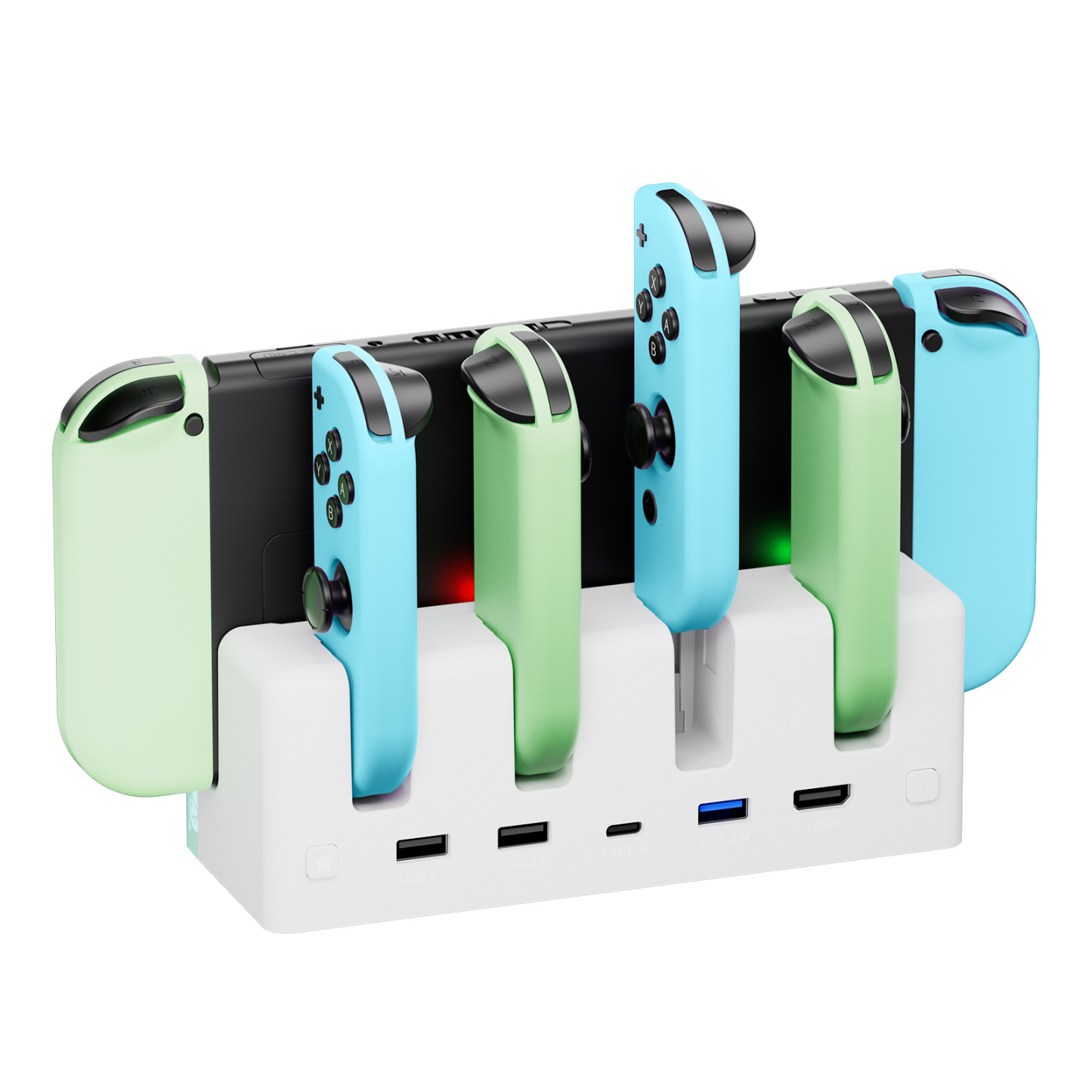 FUNLAB Lumindock Switch Docking Station with Joy-Con Charger - New Leaf