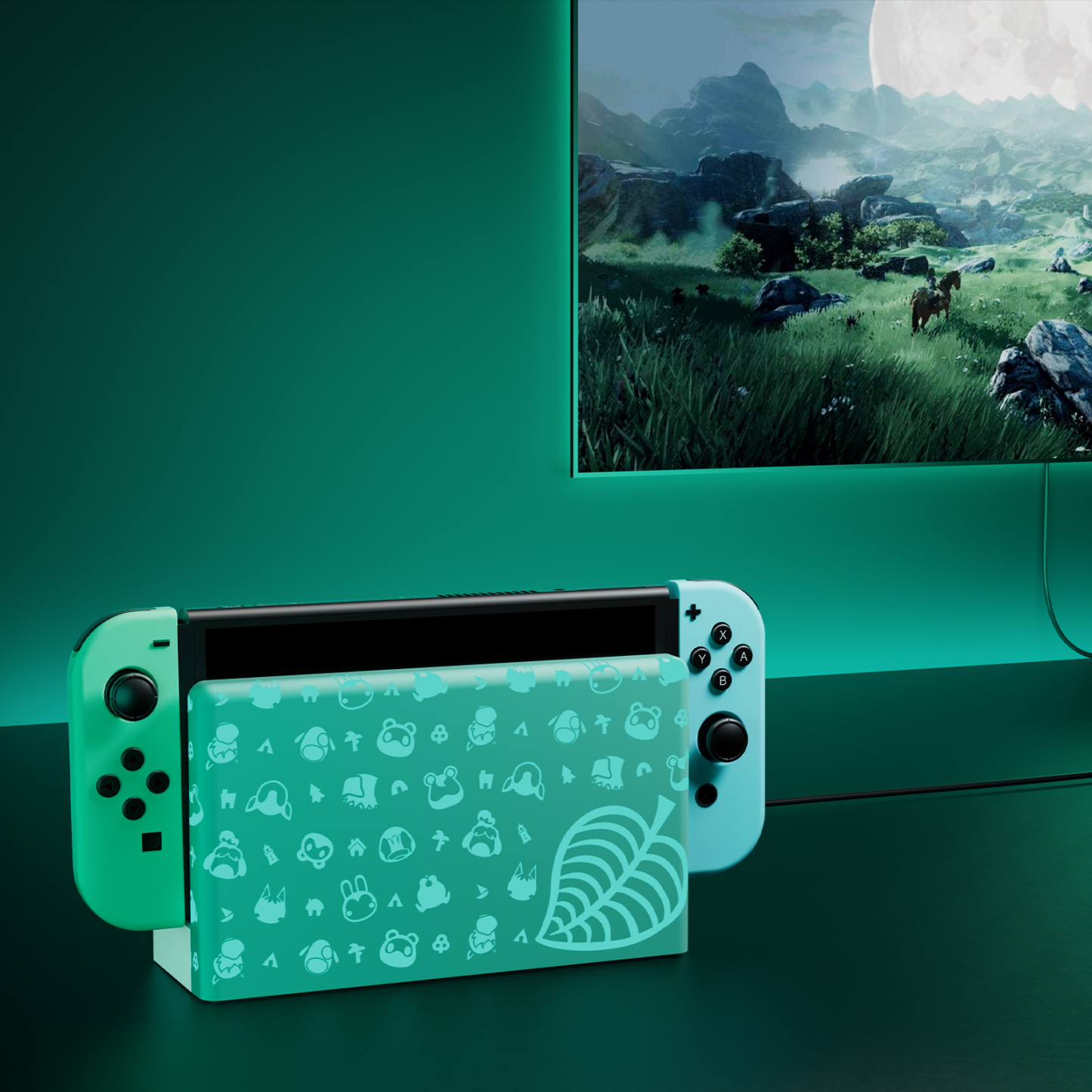 FUNLAB Lumindock Switch Docking Station with Joy-Con Charger - New Leaf