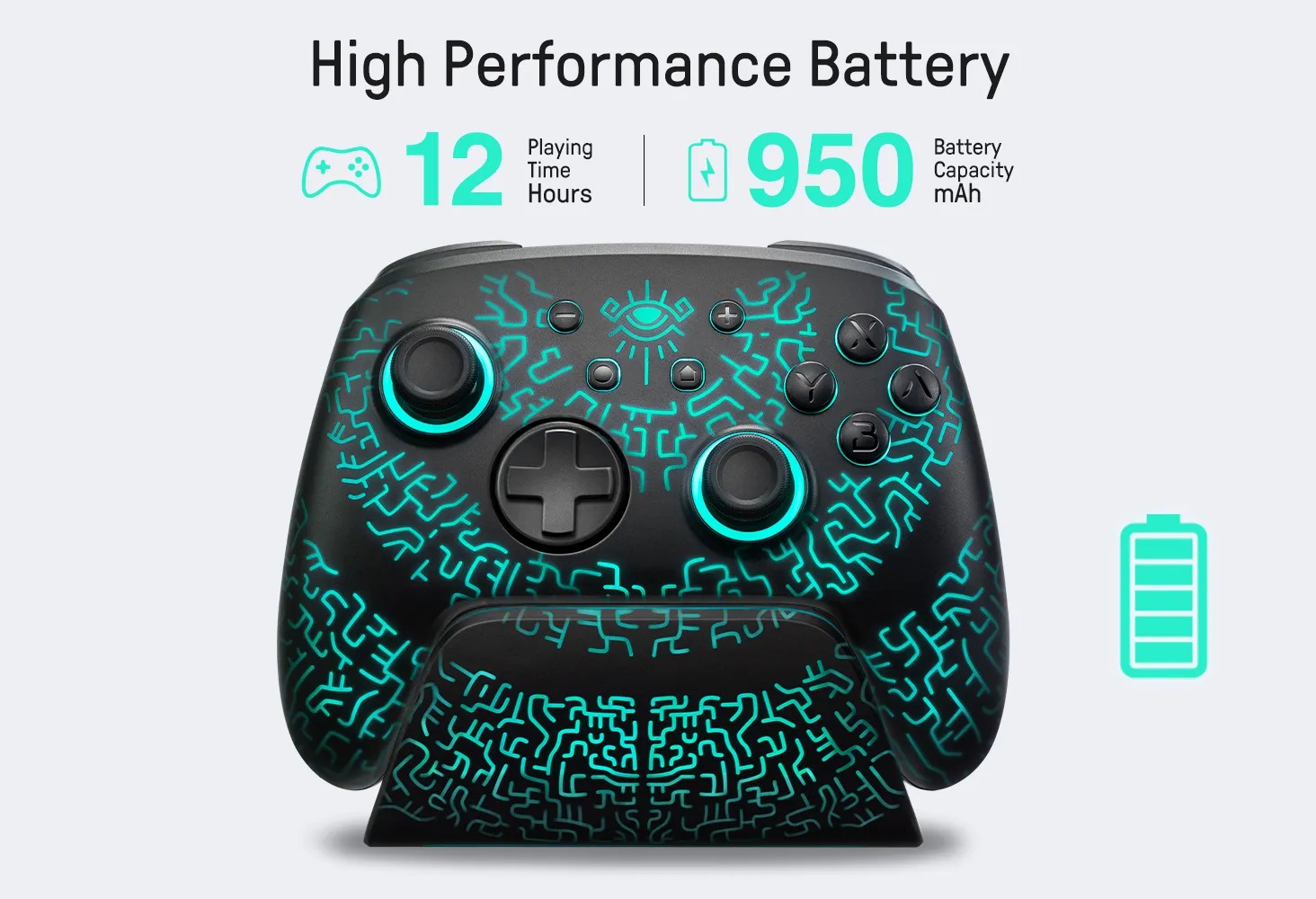 FUNLAB Luminex Switch/Switch2 Pro Controller with Charging Dock - Miner