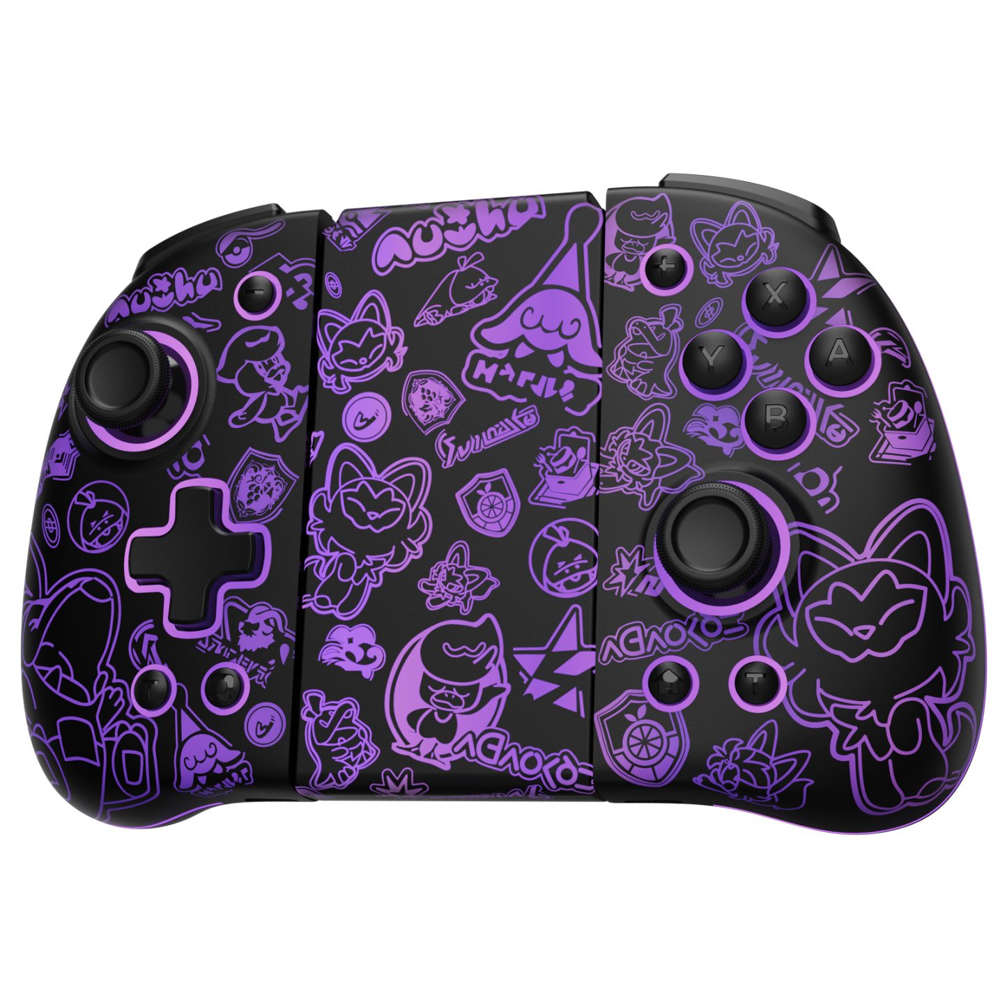 FUNLAB Lumingrip Joy-Con Charging Grip - Scarlet & Violet