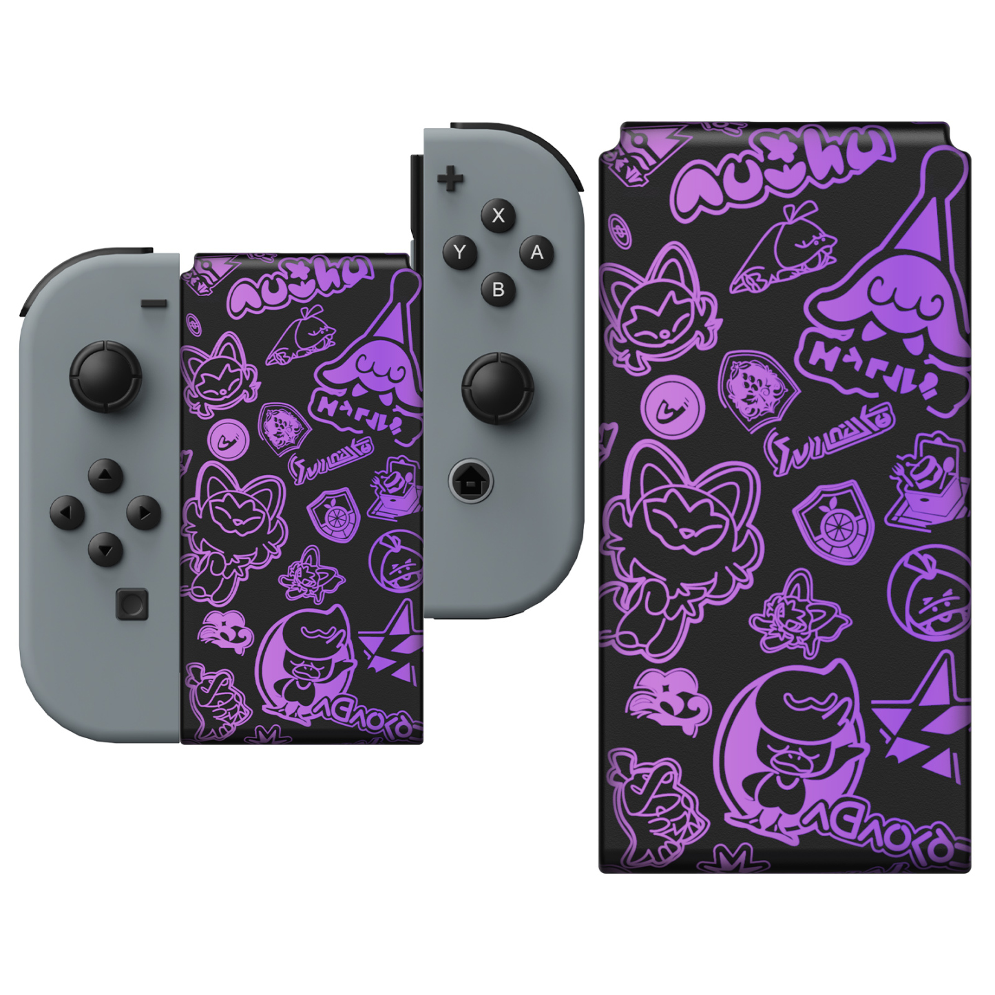 FUNLAB Lumingrip Joy-Con Charging Grip - Scarlet & Violet