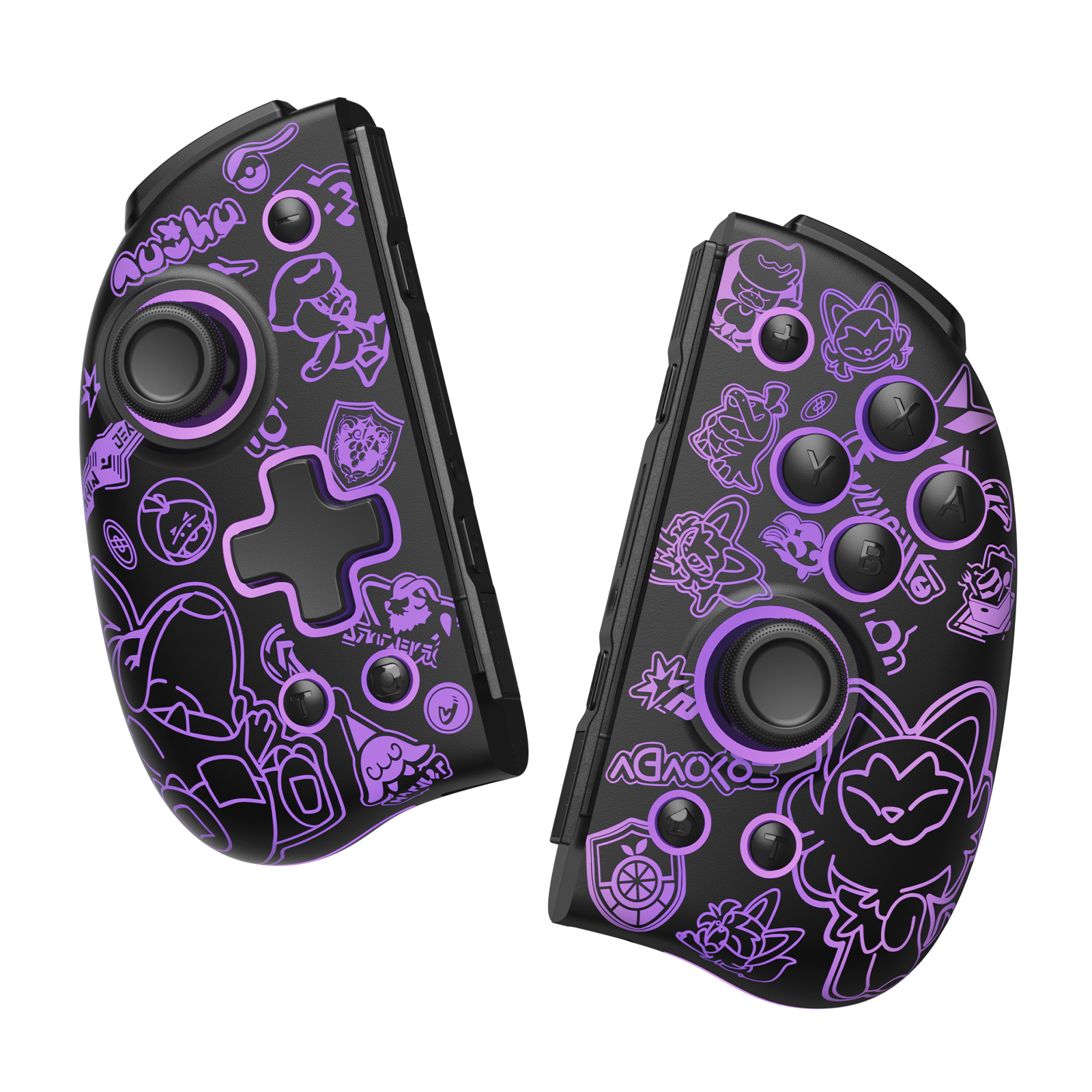 FUNLAB Luminous Joy-pad - Scarlet & Violet-FUNLAB