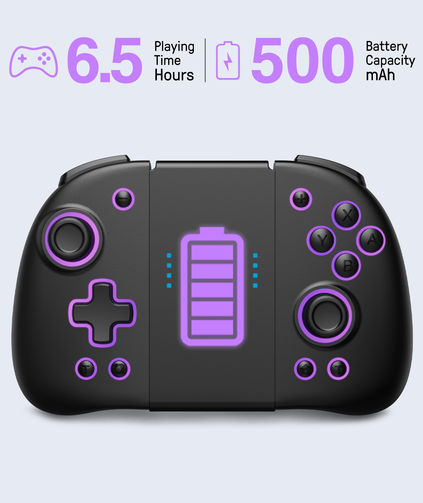 FUNLAB Luminous Wireless Switch Joypad - Scarlet & Violet FUNLAB Luminous Wireless Switch Joypad - Scarlet & Violet