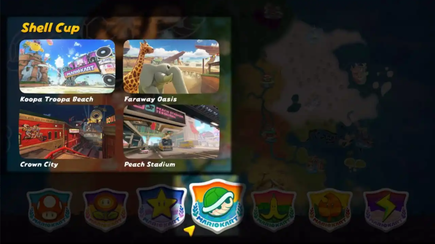 Mario Kart World race