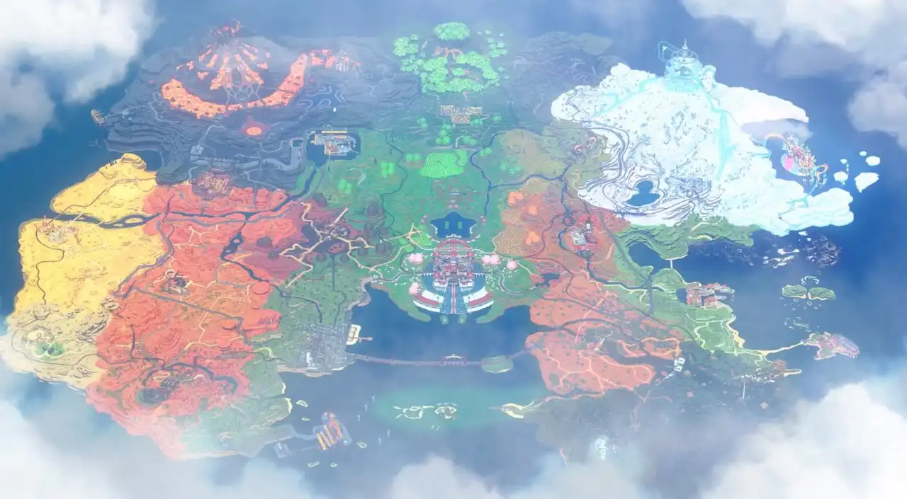 Mario Kart World map