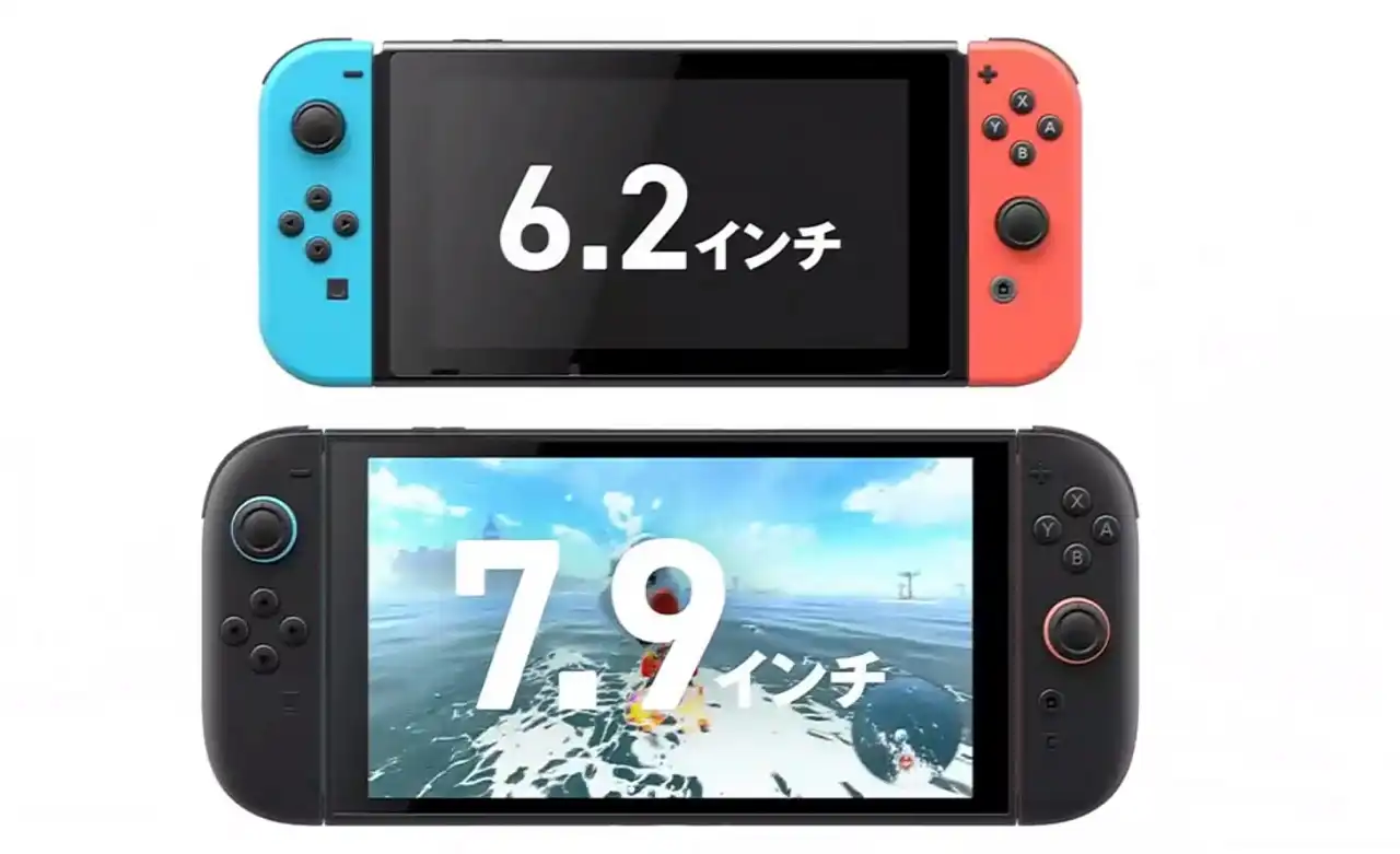 Nintendo Switch 2 screen size